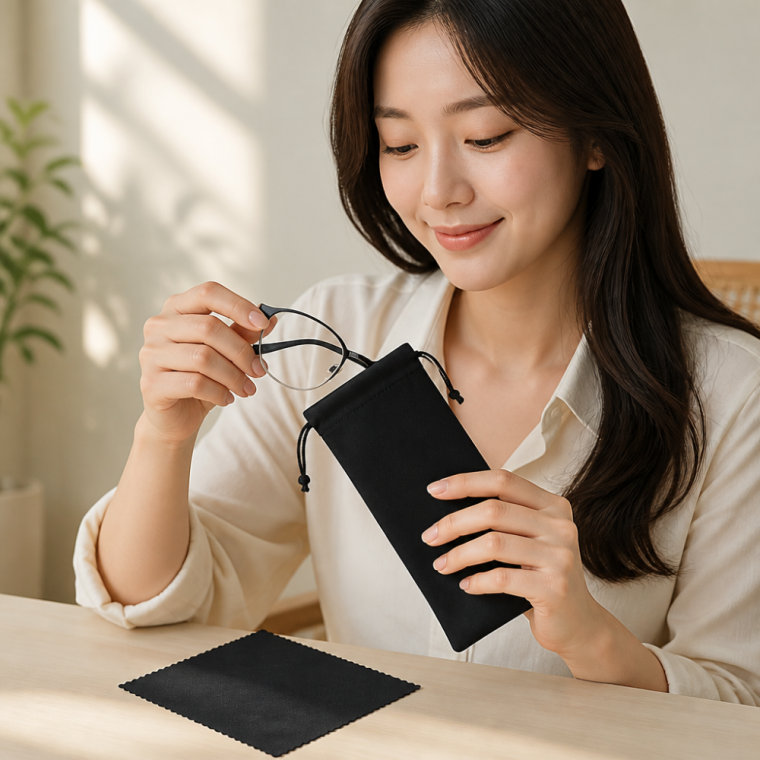 안경파우치 안경닦이 극세사 안경집 안경클리너 천