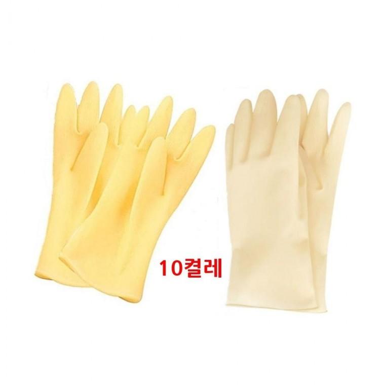 루미나D 라텍스 미니장갑 l s 10켤레 목이 짧은 고무장갑