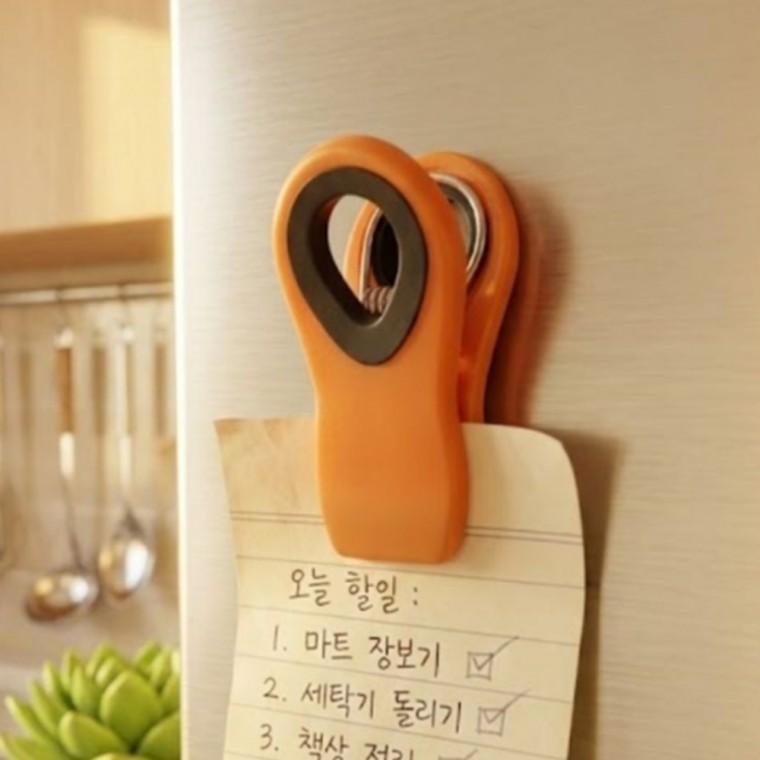 미니 냉장고 자석 집게 1p