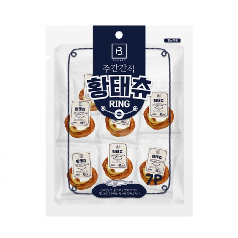 브리더랩 주간간식 황태츄 링 7p