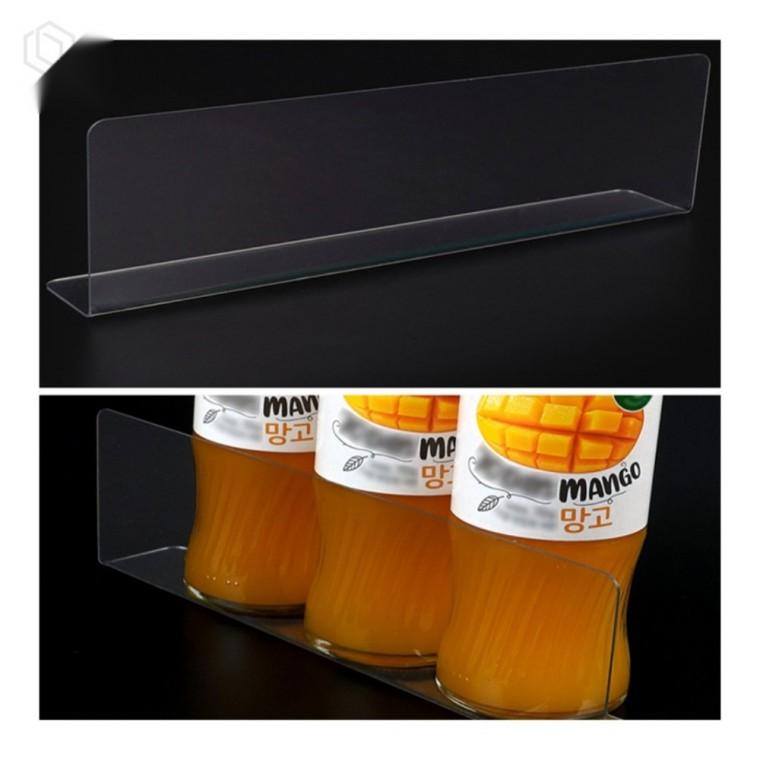 투명 칸막이 투명 분리판 L형 20x6cm 화장실칸막이 공간분리기 방음칸막이