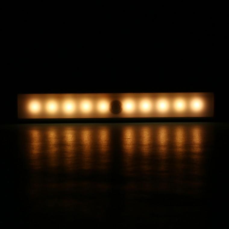 PL 라이프 센서등 동작감지 모션 LED 무선 센서등(웜색) (10구) No13