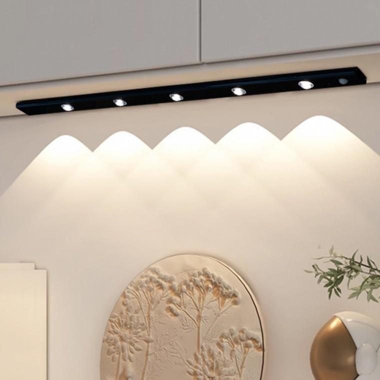 PL 트렌디 센서등 USB충전 무선 LED 센서등(60cm) (블랙) No18