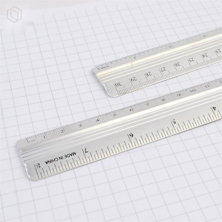 알루미늄 직선자 30cm자 사무용자 측정자