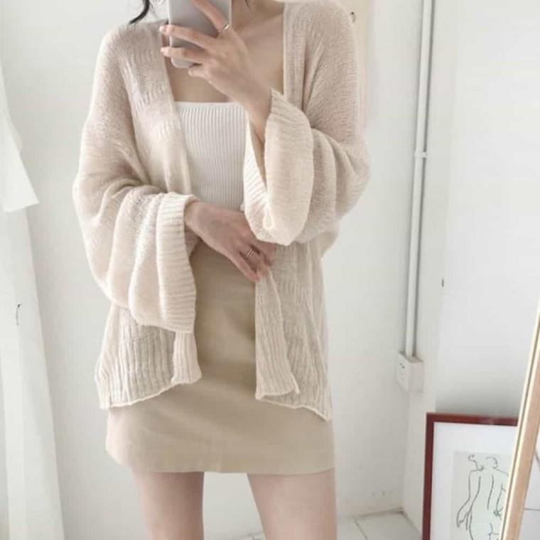 간절기 여성 가디건 루즈핏 가디건 데일리 얇은 여름 비치가디건 여름가디건