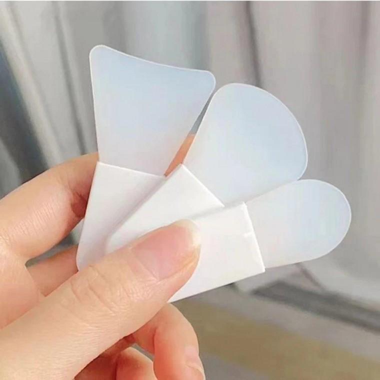사이노텍 미니실리콘브러쉬 메이크업 스킨 케어 팩 붓 주걱 도구 3P 미니