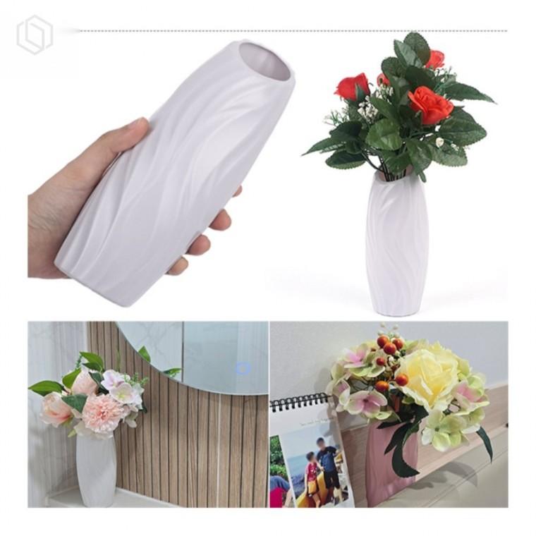 타원형 플라스틱 꽃병 화병 인테리어 소품 플라스틱꽃병 실내장식 집들이선물