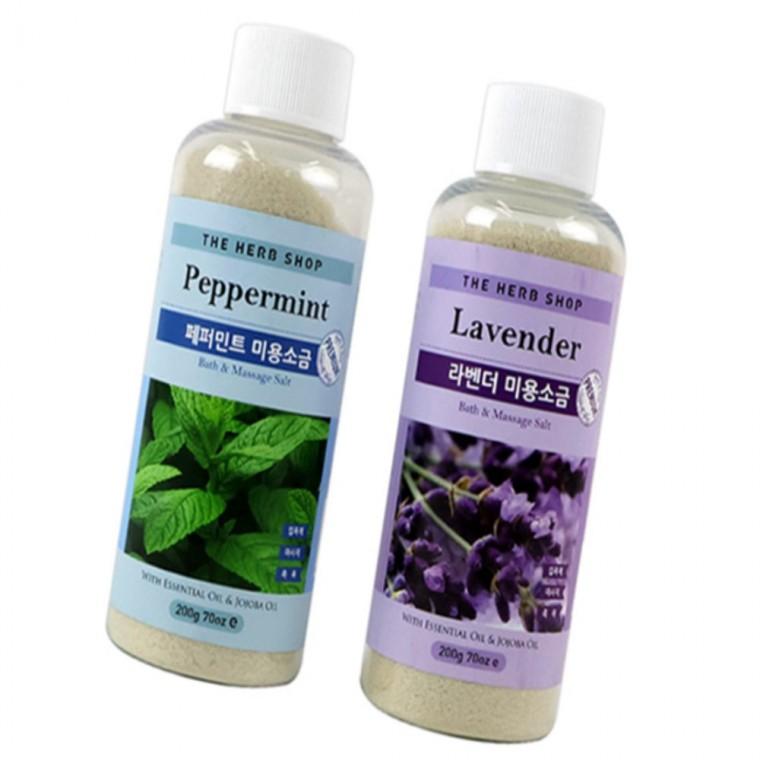 미용소금 200g 배쓰솔트 솔트바디스크럽 페퍼민트미용소금