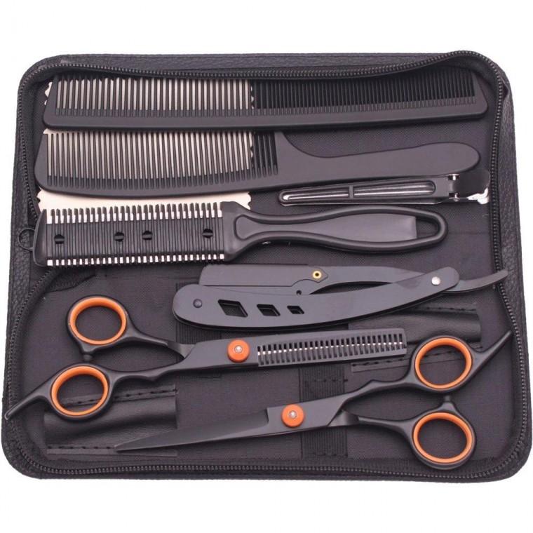 사이노텍 헤어커팅가위빗세트 빗 세트 머리숱가위 헤어 미용 이발 커팅