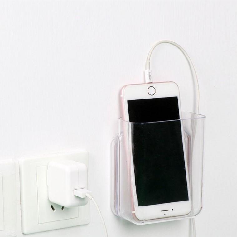 다용도 벽걸이 휴대폰 리모콘 거치대 수납 홀더 이거 사무실 정리 화장실 정리대