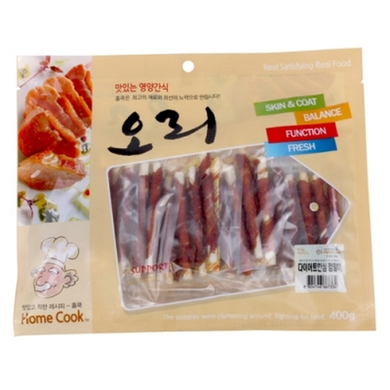 홈쿡 다이어트 안심 껌말이 400g