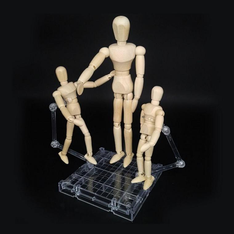 투명 피규어 스탠드 거치대 장식 모음 피규어전 시대 정리함 미니피규어 진열대 보관함