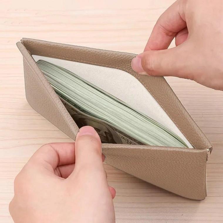 사이노텍 소가죽자석지갑 자동 잠금 현금 핸드폰 소품 수납 이너백 카드지갑