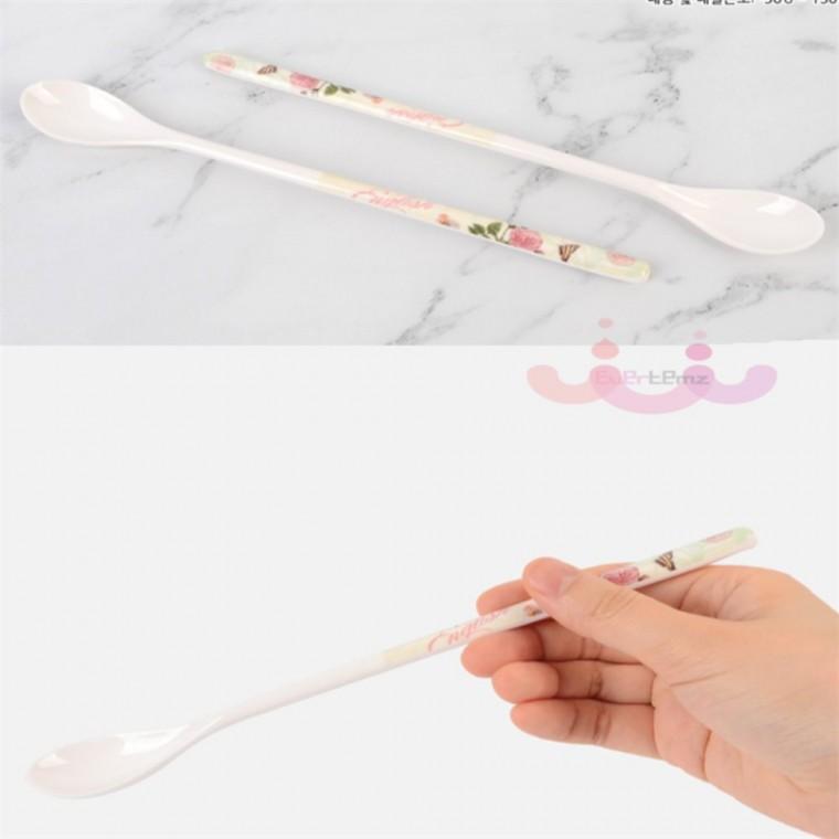 로즈 롱티스푼 2P 아이스크림수저 아이스크림스푼 팥빙수숟가락