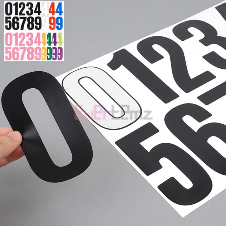 DIY 숫자스티커 10cm 1장 꾸미기스티커 큰숫자스티커 글자스티커