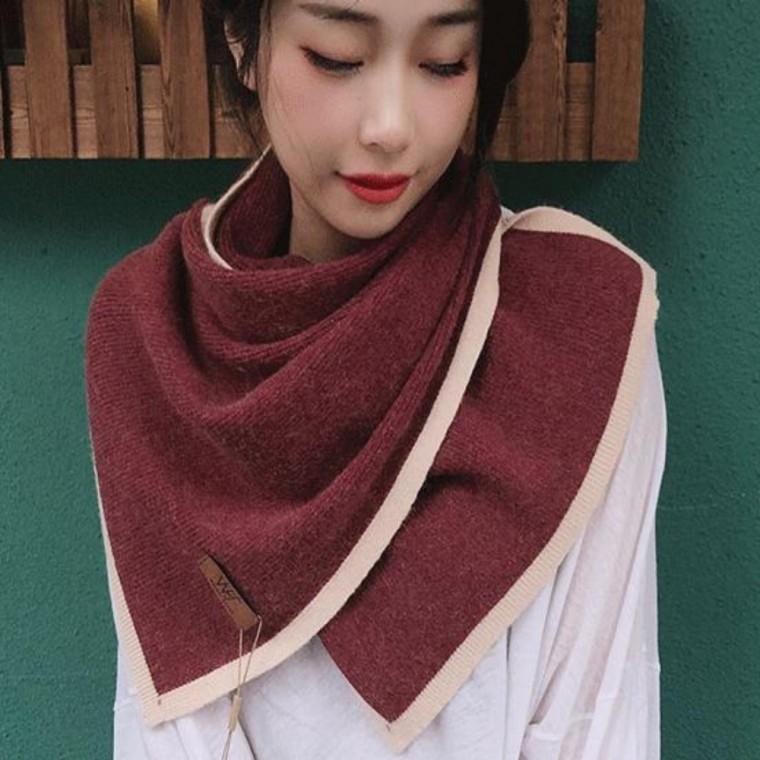 여성 숄 와인 목도리 학생목도리 숏목도리