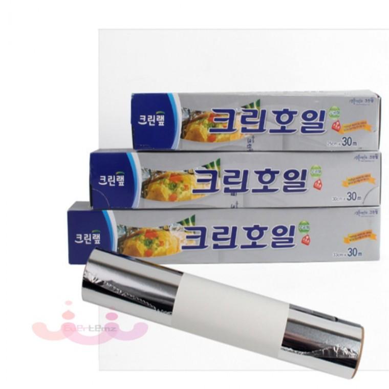 크린랩 크린 쿠킹호일 25/30/33cm 30m 알루미늄호일 쿠킹호일33cm 크린호일