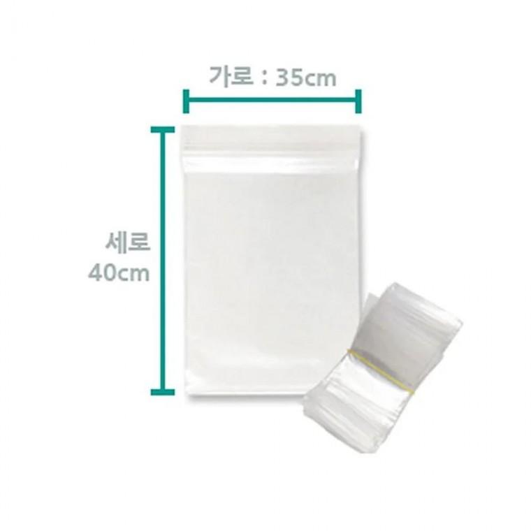 루미나D 지퍼백 쟈크백 비닐팩 보관 35cmx40cm 100장묶음