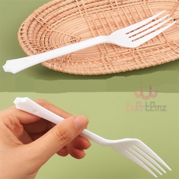 일회용 플라스틱 포크 10P 파티용일회용포크 업소용포크 일회용과일포크