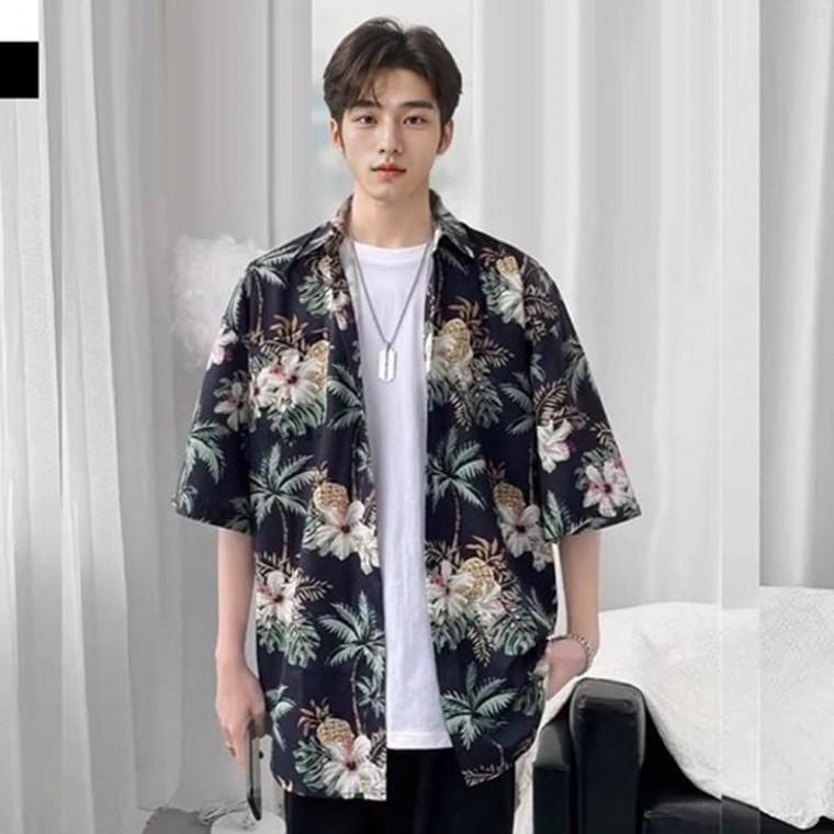 남성 2컬러 남성셔츠 여름 바캉스 반팔 셔츠