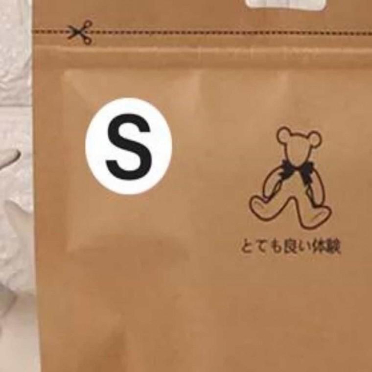 사이즈 롤스티커 S 1롤 500개 옷에붙이는스티커 옷가게스티커 슬리퍼스티커 쇼핑몰스티커