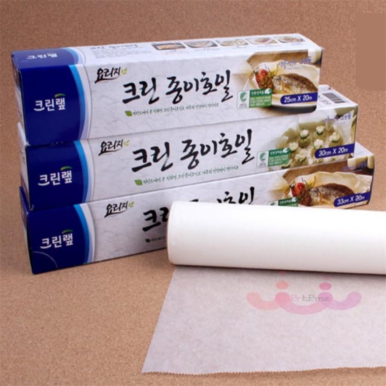 크린랩 크린 종이호일 25/30/35cm 에어프라이어종이호일 기름종이 크린종이호일