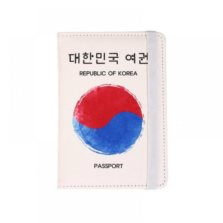 태극 여권 커버 RFID 차단 여행 지갑 케이스