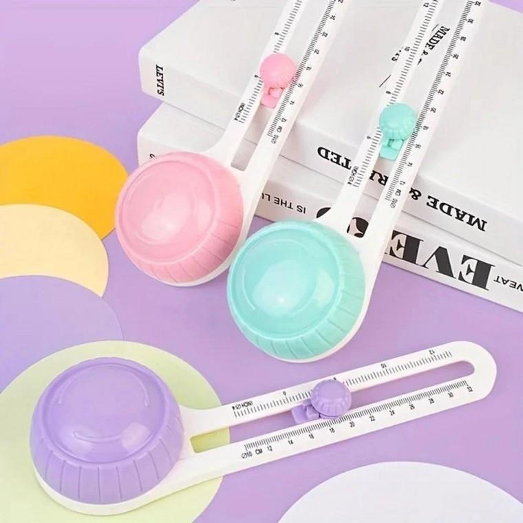 사이노텍 원형모양커터기 DIY 공예 사진 절단 커팅 나이프 360도 원형
