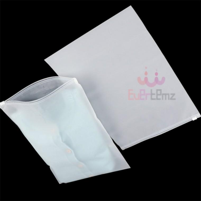 반투명 PVC 슬라이드 다회용 지퍼백 25x35cm 슬라이딩지퍼백 PVC파우치 슬라이드지퍼백중형