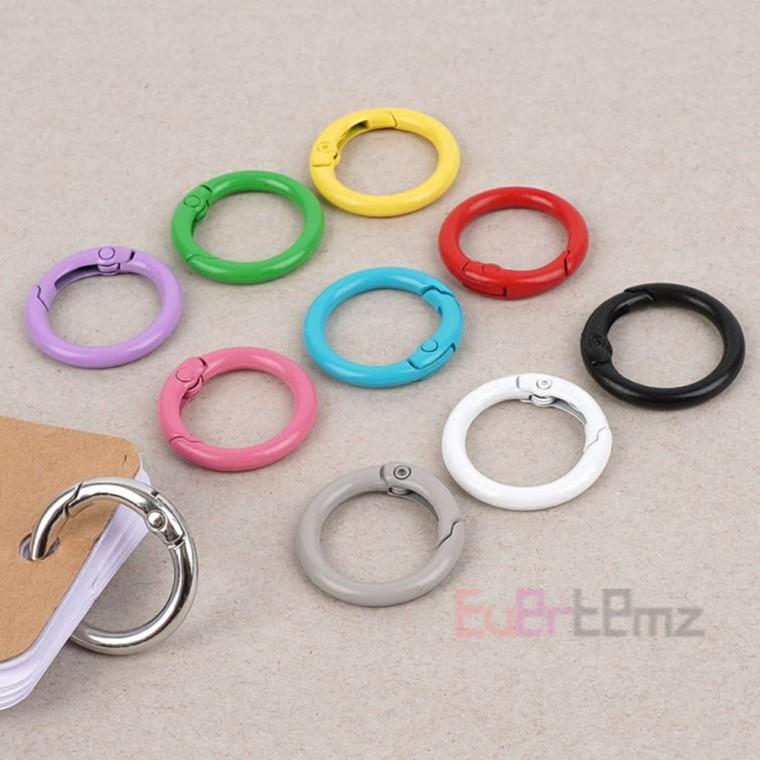 오픈형 원형 고리링 24mm 1P 낱말카드고리링 키링오링 공예용품