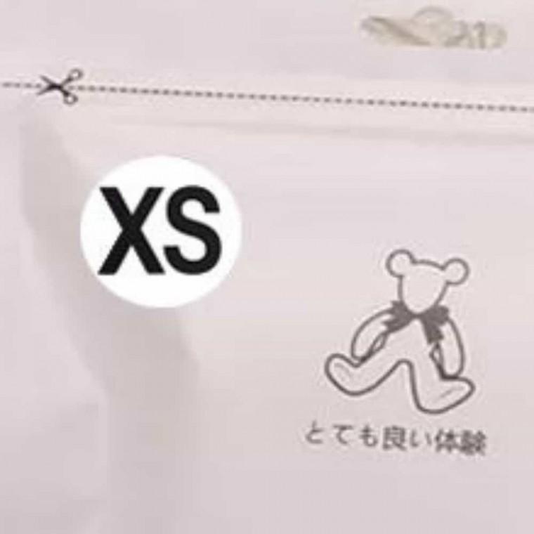 사이즈 롤스티커 XS 1롤 500개 옷에붙이는스티커 옷가게스티커 의류라벨 의류용스티커