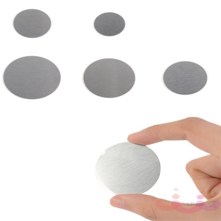 자석 접착식 원형 철판 스티커 20mm 30mm 초강력원형자석스티커 자석철판플레이트 자석거치대용철판