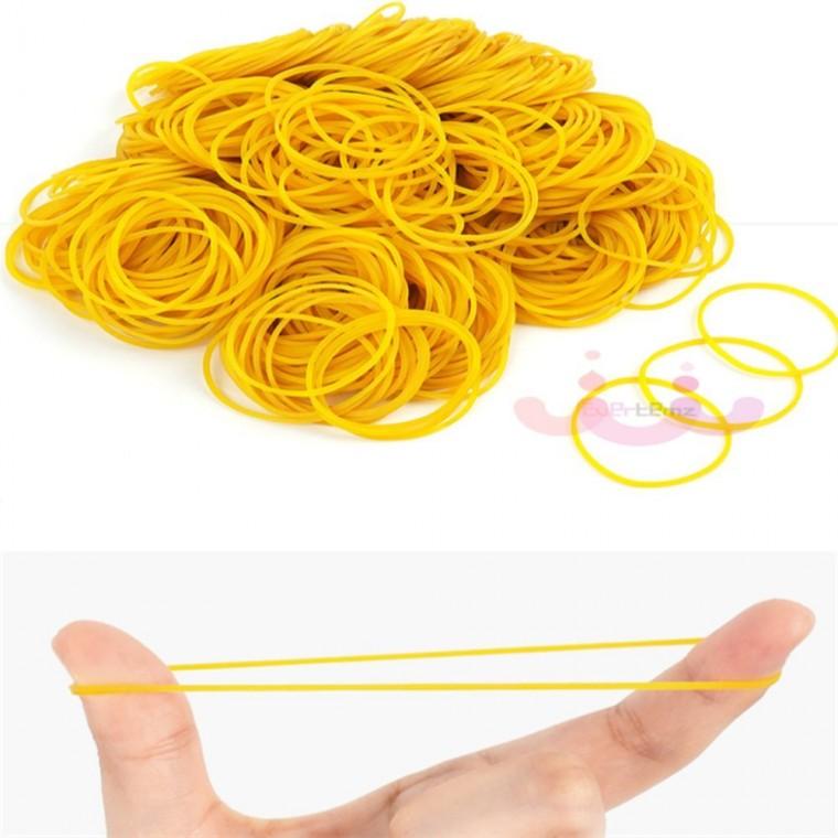 노란고무줄 250g 도시락포장고무줄 노랑고무줄 고무밴드