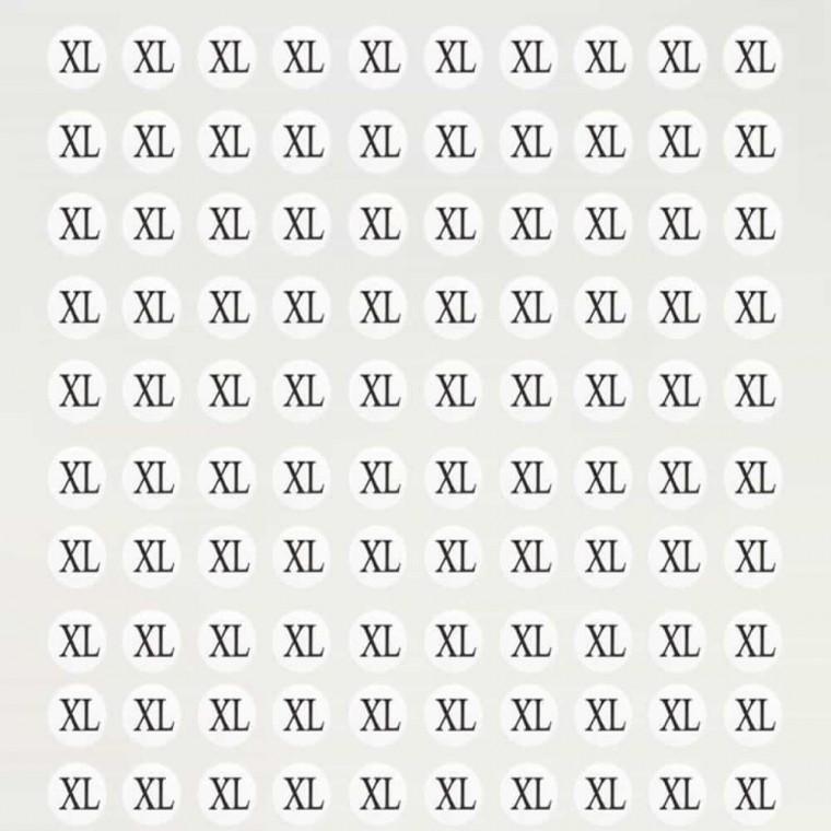 사이즈 스티커 XL 10장 1500개 사이즈라벨 종이스티커 옷스티커 모자스티커