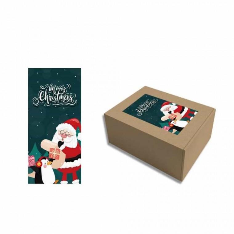 산타 밀봉스티커 1봉지 50P 포장씰 성탄절스티커 봉인스티커 포장스티커