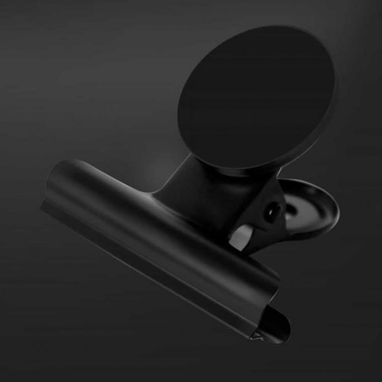 자석집게 블랙 40mm 냉장고클립 마그넷집게 대형집게 바인더클립
