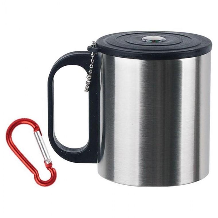 디디샵 이중 스텐컵 스텐 나침반 등산 컵 200ml