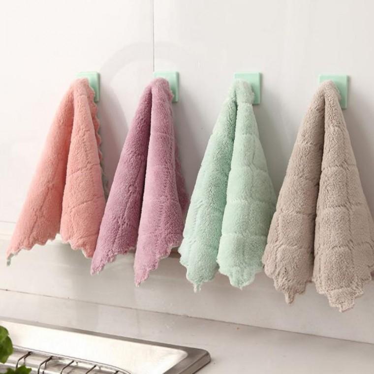 벨벳 극세사 주방행주 10장 25x15cm 주방핸드타올 작은수건