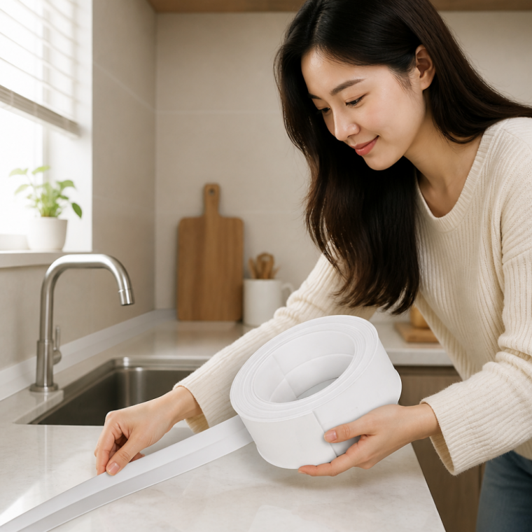 틈새 방수 실리콘 테이프 싱크대 곰팡이 차단 보수지