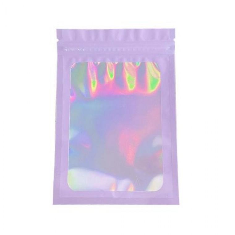 홀로그램 지퍼백 10.5x15cm 미니지퍼팩 투명지퍼팩