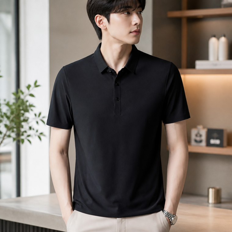 골프 카라티 나일론 아이스 반팔 티셔츠 여성 남성 운동복 상의