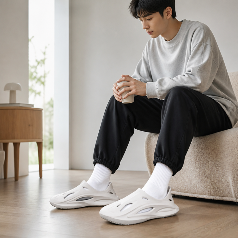 남성 컴포트 뮬 슬리퍼 남성용 샌들 실내외 슬라이드 슈즈