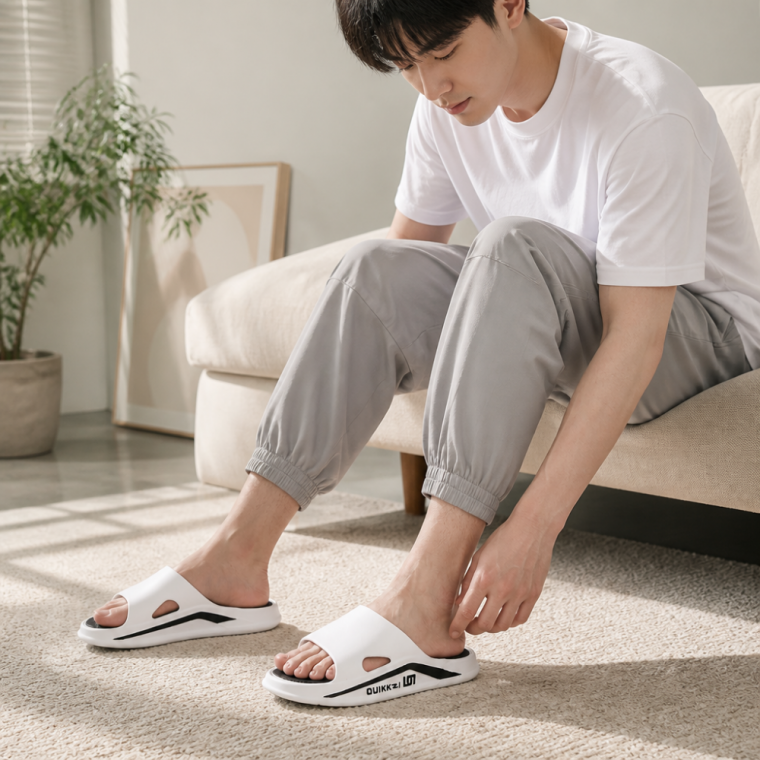 남성 쿠션 슬리퍼 여름용 데일리 남성신발 푹신한 실내화