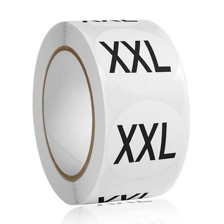 사이즈 롤스티커 XXL 1롤 500개 매장스티커 사이즈라벨