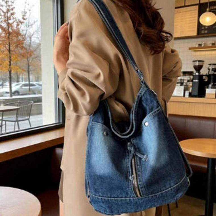 여성 빈티지 여성가방 워싱 스트릿 일상 캐주얼 숄더 크로스 겸용 배낭
