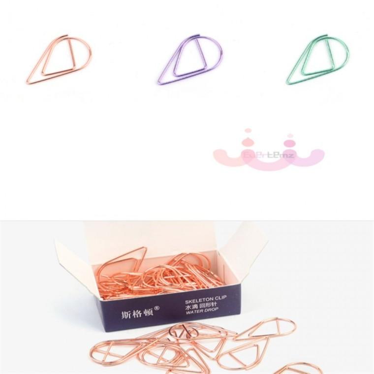 디자인 클립 예쁜책갈피 클로버 사무용