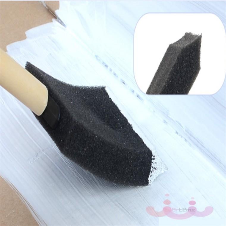 미술용 스펀지붓 스틱 폼브러쉬 5cm 페인트스폰지붓 붓자국없는페인트붓 유아미술놀이
