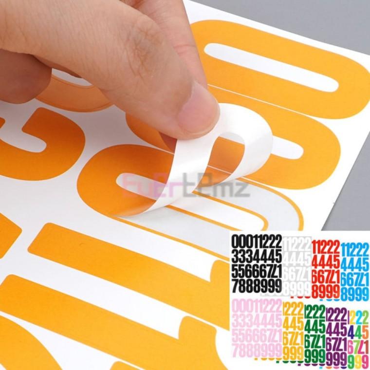 DIY 숫자스티커 5.1cm 1장 컷팅스티커 글자시트지 아이방스티커