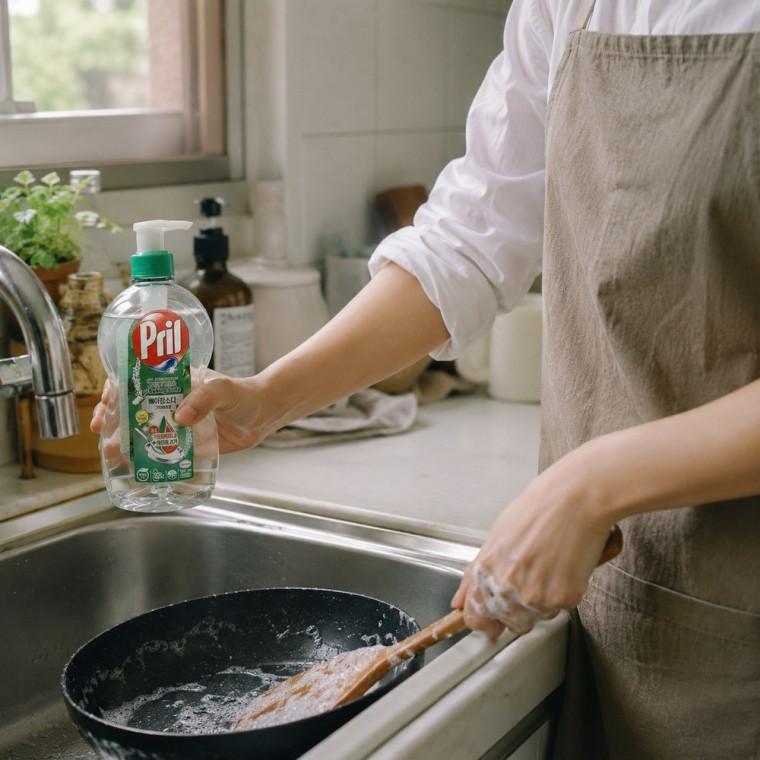 베이킹소다 주방세제 고농축 세정 기름때 제거 식기 과일 채소 세척용 700ml