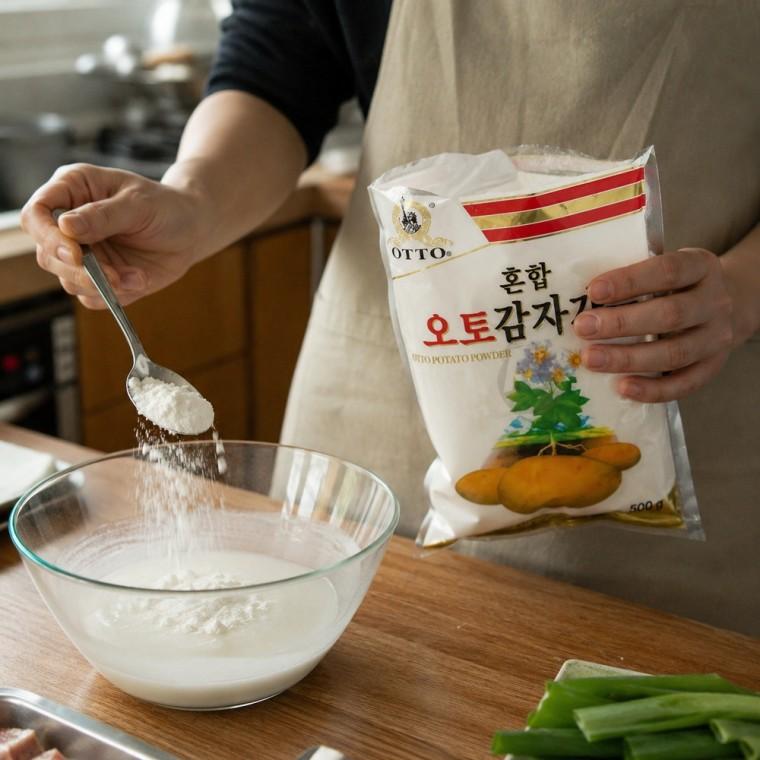 감자전분 옥수수전분 혼합 전분가루 500g 가정용 조리용 식재료